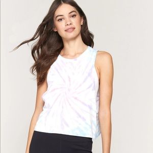 Spiritual Gangster Gratitude Supernova Tank - Pastel Tie Dye, Size M/L, NWT